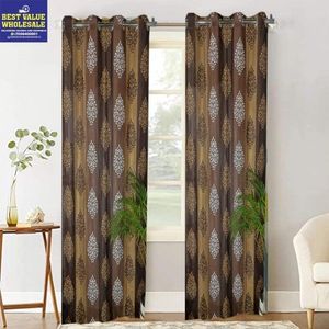 Cortina de Ventana de Poliéster Estampada de Lujo, 122 x 213 cm, Ecológica, Ignífuga, con Cenefa, Lista para Usar en el Hogar o Hotel - Product Image 5