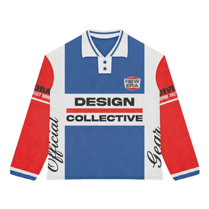 Camiseta de Rugby Premium de Poliéster Interlock de 280 GSM con Diseño de Paneles Naranjas y Logotipo Personalizado para Hombre - Product Image 3
