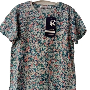 Pointer Rib fabrication personnalisé imprimé été filles robe décontracté à manches courtes t-shirt - Product Image 2