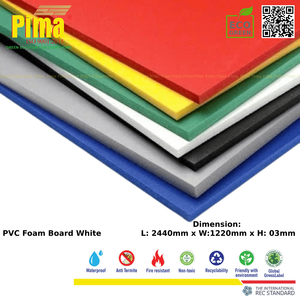 Panneau en mousse PVC WPC de couleur personnalisée, densité 0,6 G/cm3, épaisseur 3 mm, ignifuge, imperméable, panneaux décoratifs publicitaires - Product Image 2