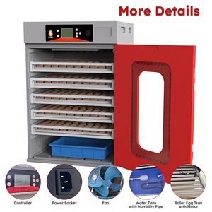 Incubatrice Commerciale per 400 Uova, Grande Armadio in PC con Rotazione Automatica e Controllo Digitale della Temperatura per Allevamenti - Product Image 4
