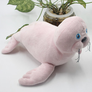 Customized Pink Super <b>Soft</b> Plush Seal <b>Stuffed</b> Animal Comforter <b>Soft</b> <b>Toy</b> Cartoon 3D Shape <b>Toy</b> Story - Product Image 5