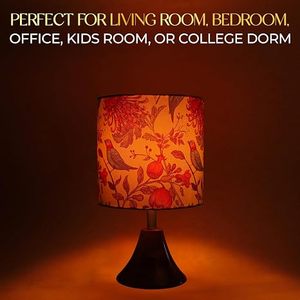 White <b>Table</b> <b>Lamp</b> Bedside Reading Light Fabric Shade Decorative Desk <b>Lamp</b> for Home Bedroom <b>Study</b> - Product Image 2