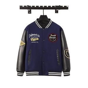 Vestes universitaires de baseball Letterman avec logo personnalisé OEM Vestes universitaires décontractées pour hommes - Product Image 3