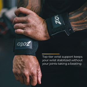 Custom Logo Elastic Weightlifting Wrist Wraps Gym Fitness Support <b>Straps</b> High Quality Powerlifting Bands Wholesale - Product Image 5