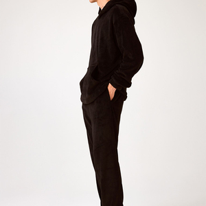 Sweat-shirts à capuche unisexes, mode, couleur unie, rouge, noir, gris, automne, hiver, polaire, 100% coton, surdimensionné, décontracté, hip hop - Product Image 1