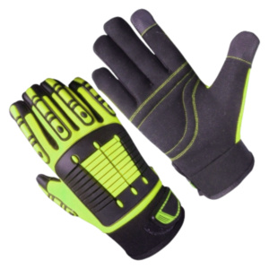 ถุงมือทำงานทนทานต่อแรงกระแทก TPR คุณภาพสูง ถุงมือป้องกันไฟไหม้เสริมความแข็งแรงด้วยหนังสังเคราะห์ Amara - Product Image 6