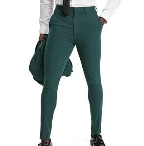 Pantalones de Vestir Formales Lisos de Alta Calidad para Hombre, Venta al Por Mayor, Pantalones Casuales para Bodas y Negocios - Product Image 3