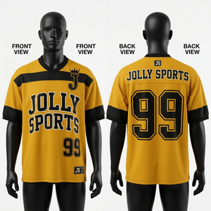 Camiseta de fútbol de malla de poliéster premium de 200 GSM, beige y negro, con estampado por sublimación, 100% algodón, para hombre, corte holgado, estampada. - Product Image 5