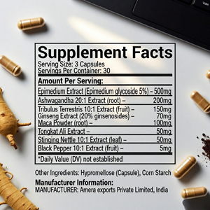 Private Label Male Wellness Support Capsules Herbal Dietary <b>Supplement</b> Bulk Suppliers - Product Image 4