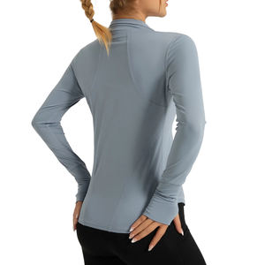 Veste de yoga pour femme, sans couture, respirante, pour l'entraînement, la gym, séchage rapide, manches longues, haut de course, veste de yoga pour femme - Product Image 6