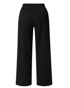 Custom Black Wide Leg Pants Women Casual High Waist <b>Drawstring</b> <b>Trousers</b> Loose Fit Straight Pants Comfortable Lounge Wear Fashion - Product Image 5