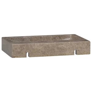 Lavandino bagno in marmo grigio da parete 15 \ "x9.4 \" x2.6 \" - Product Image 6