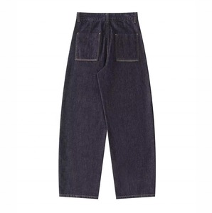 Pantalones Largos Casuales Personalizados de Moda para Hombre, Jeans Holgados de Mezclilla Pesada, Jeans Lavados de Cintura Alta para Hombre - Product Image 4
