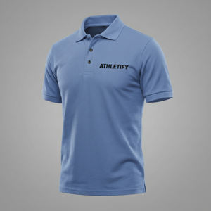 Camiseta de Algodón de Punto de Alta Calidad para Hombre, Manga Corta, con Cuello, Uniforme de Equipo, Logotipo de Marca, Ropa de Trabajo de Oficina, Golf - Product Image 1