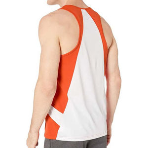 Débardeur de sport slim fit pour homme en mélange de coton doux, sans manches, respirant, en tissu côtelé, idéal pour la course et l'entraînement - Product Image 3