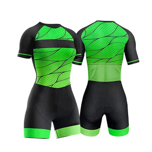Ensemble de cyclisme réversible pour femme, thème vélo, sublimé, anti-UV, 100 % polyester, collection été, vente en gros Solid Traders - Product Image 2