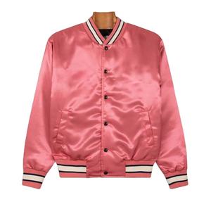 Nueva chaqueta de baloncesto de talla grande a la moda para hombre, chaqueta universitaria de satén de seda transpirable con bordado relleno de algodón para invierno - Product Image 1