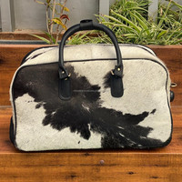 Sac de sport d'affaires en cuir de vachette personnalisé à prix raisonnable Sacs de voyage en cuir véritable Bagages à roulettes