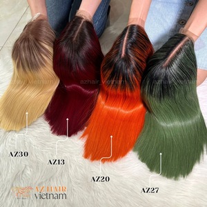 วิกผมชาวเวียดนามวิกผมแบบเต็ม HD ด้านหน้ามีสีตรงมีผมตรงเกรดผมเรีมีคุณภาพสูง - Product Image 1