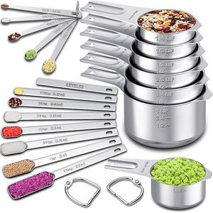 Set di 20 Utensili Essenziali per la Cucina - Tazze e Cucchiai Dosatori - Product Image 1