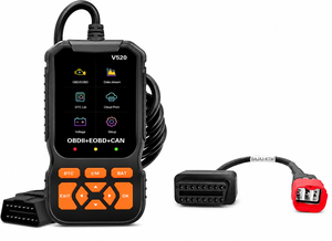 เครื่องสแกนวินิจฉัยรถยนต์ V520 OBDII EOBD CAN พร้อมจอ LCD สีดำ อุปกรณ์อเนกประสงค์สำหรับการวินิจฉัยยานยนต์ - Product Image 2