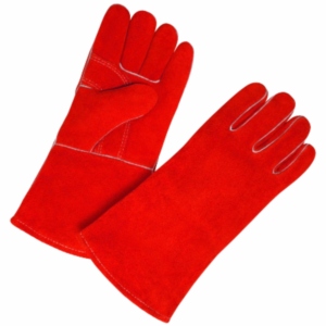 Gants de soudure en cuir de vachette de haute qualité, gants de sécurité industrielle pour la construction, réfléchissants, logo personnalisable - Product Image 4