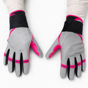 Nouveau design personnalisé Gants de frappeur de baseball en cuir confortables Manchette longue Vente à chaud Gants de frappeur Gants de baseball - Product Image 2