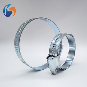 Collier de serrage galvanisé à tête <span class=keywords><strong>rivet</strong></span>ée de type britannique pour tuyaux industriels - Product Image 5