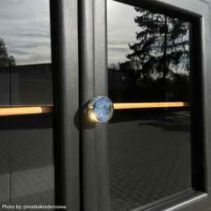 Pomo de Gabinete Hecho a Mano con Resina Botánica de Flor de Hortensia Azul, Ecológico, para Cajón, Regalo para Casa Nueva - Product Image 3