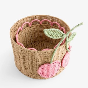 Cesta de mimbre con diseño de manzana para juguetes y accesorios de bebé, color personalizado, hecha a mano, proveedor de Vietnam - Product Image 5
