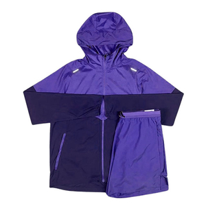 2026 Windbreaker Men T Shirt <b>Sets</b> Short <b>Set</b> Custom Men Clothing Short and Jacket <b>Set</b> Two Piece Zipper Polyester <b>Set</b> for Men Wear - Product Image 5