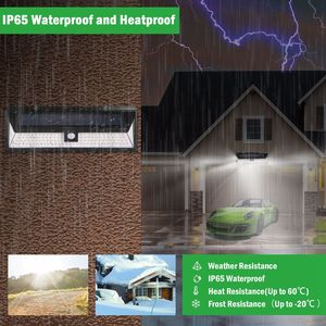 118 <b>LEDs</b> Solar Wall <b>Light</b> Outdoor IP65 Waterproof <b>Motion</b> <b>Sensor</b> Lamp Premium Solar <b>Lights</b> - Product Image 6