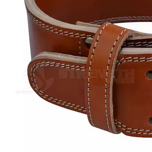 OEM Service Cheap Price Leather Powerlifting <b>Belt</b> Gym Fitness Back Support <b>Belt</b> 2026 Powerlifting <b>Belt</b> - Product Image 2