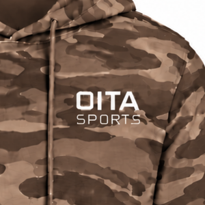 Brown <b>Camo</b> Pullover Hoodie Men Custom Camouflage Printed Fleece Sweatshirt Kangaroo Pocket Long Sleeve Casual Outdoor Hooded <b>Top</b> - Product Image 4