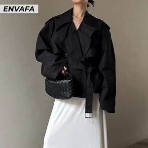 Gabardina Personalizada con Logotipo, Nueva Colección Primavera, Estilo Elegante para Mujer, con Cinturón Ajustable - Product Image 6