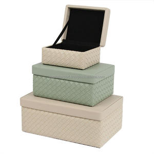 กล่องใส่เครื่องประดับเรซิ่นพรีเมียม ทำมือ เป็นมิตรกับสิ่งแวดล้อม กล่องของขวัญเครื่องประดับทำมือจากผ้าและเรซิ่น - Product Image 3