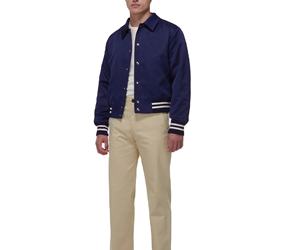 Chaqueta Deportiva Ligera de Satén para Hombre, Estilo Universitario, con Logotipo Bordado Personalizado en la Parte Delantera, Estilo Urbano, Disponible en Varios Tamaños - Product Image 4