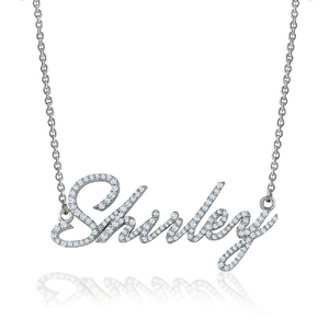 <b>Custom</b> <b>Name</b> Design Moissanite Jewelry Crafted From 14k Solid Gold Wholesale Price Personalized Letter Jewelry For Girls & Boys - Product Image 3