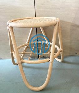 Mesa Auxiliar de Ratán, Mesa de Centro de Mimbre Tejida a Mano Estilo Boho para Sala de Estar y Dormitorio - Product Image 3