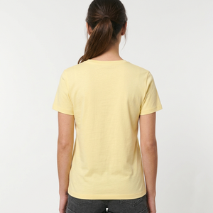 Wholesale High Quality Women's Plain Yellow Cotton T-<b>Shirt</b> Short Sleeve Casual Crew Neck Soft Breathable Summer Tee - Product Image 5