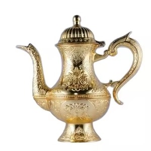 Hotel Service Arabic Metal Dallah Coffee Pot for Traditional Coffee Serving Guest Use - Product Image 5