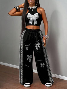 Conjunto Deportivo Casual de Invierno para Mujer, Estilo Urbano, Mangas Largas, Transpirable, Ligero, de Alta Calidad, Poliéster/Algodón, Nueva Llegada - Product Image 4