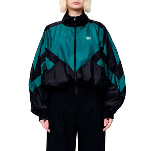 Customize Retro Color Block Nylon Track Men's <b>Jackets</b> Unisex Lightweight Zip Up Windbreaker Streetwear Sports Outerwear Supplier - Product Image 3