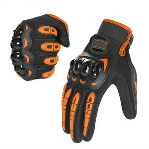 Safety First Motorbike Leather <b>Gloves</b> Hard Knuckle Shell Protection Anti-Vibration Racing Gear for Urban Riders - Product Image 5