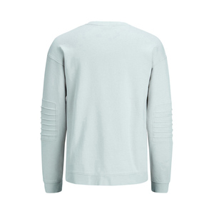 Sudadera Personalizada con Logotipo para Hombre, Color Azul Claro, Cuello Redondo, Felpa, Alta Calidad, Ecológica, Corte Regular, Manga Larga - Product Image 2