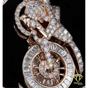 Fashion 925 Silver Rose Gold Plated GIA Certified Moissanite Bike Rider <b>Name</b> Pendant Personalized Hip Hop <b>Necklace</b> Wholesale - Product Image 3