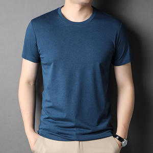 เสื้อยืดแขนสั้นผู้ชายแบบสั่งทำ ผ้าฝ้าย 100% สไตล์พื้นฐาน สีพื้น คอกลม แห้งเร็ว ระบายอากาศได้ดี - Product Image 5