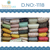 Tissu Fendy brodé respirant au toucher doux en dentelle de miel, non tissé, de luxe, style élégant, pour vêtements de mariage, décoration intérieure, filles et garçons
