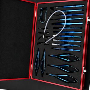 Ensemble d'instruments chirurgicaux ophtalmiques manuels de haute qualité en titane, 21 pièces, avec boîte de rangement, kit de chirurgie oculaire, certifié CE ISO - Product Image 5